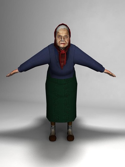 3D Modeling: grandmother