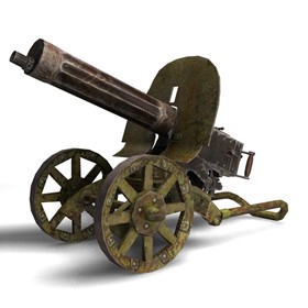 3D Modeling: Maxim machine gun